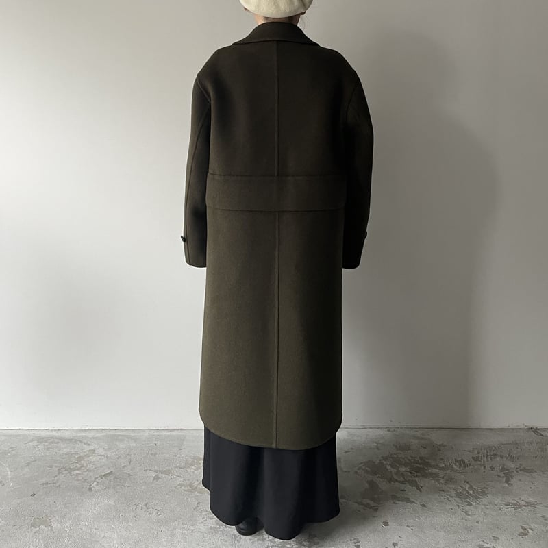 POSTELEGANT/Wool Rever Coat (Heather Moss) | TI