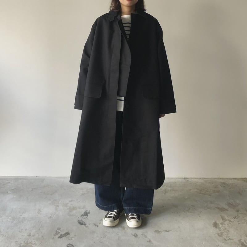 【関税込み】Studio Nicholson ネイビー Rie トラウザーズ STUDIO NICHOLSON / VO - SHOWERPRO OF COTTON UTI