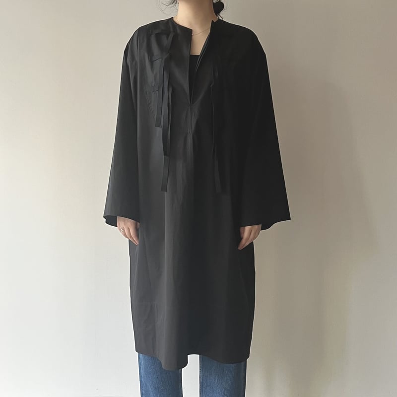 POSTELEGANT/FINE COTTON TWILL SACK DRESS | TIME
