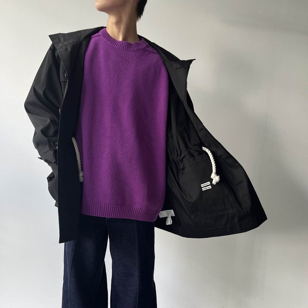 POSTELEGANT/Wool Silk Utility Coat With Liner | POSTELEGANT/Wool Silk Utility Coat With Liner |