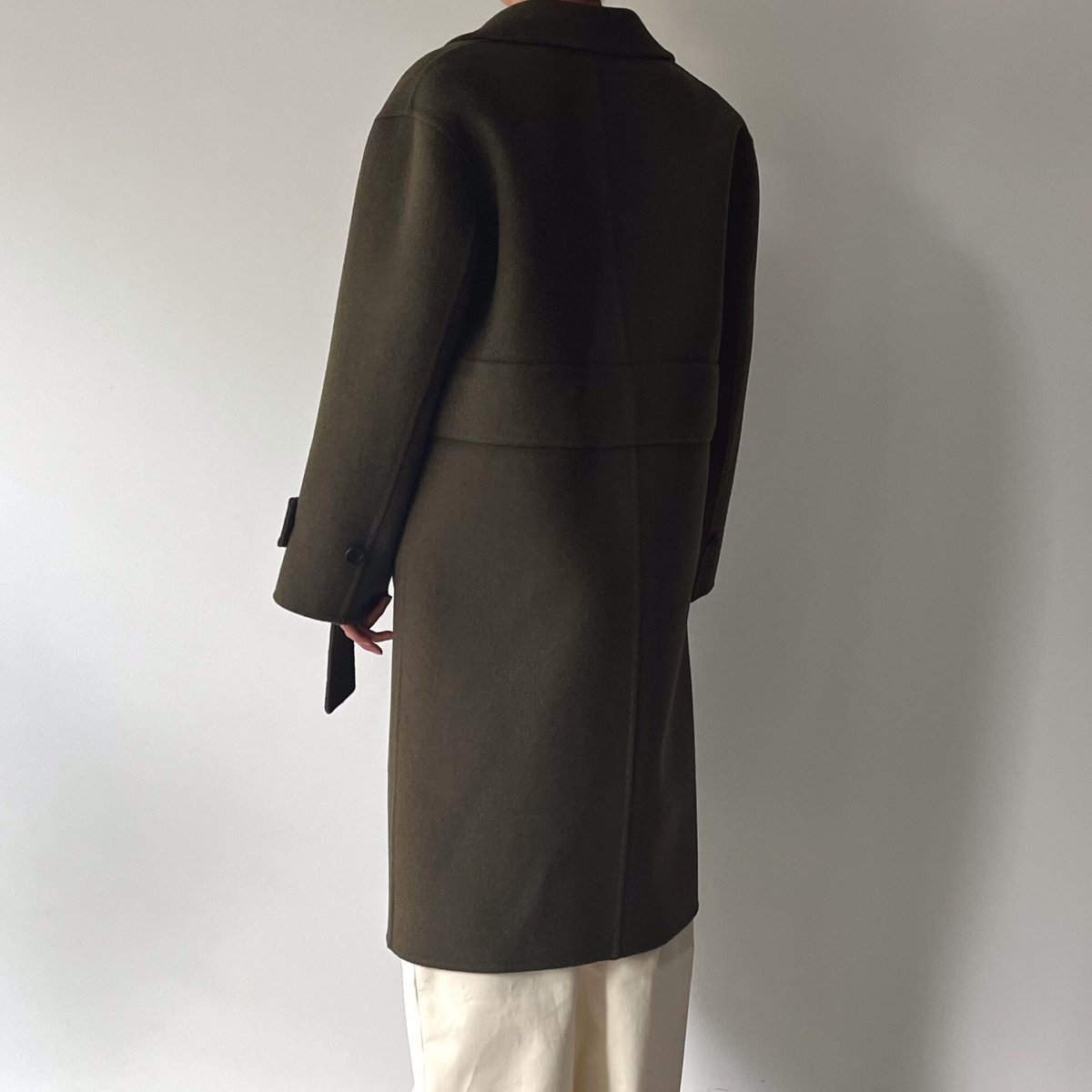 POSTELEGANT/Wool Rever Coat (Heather Moss) | TI