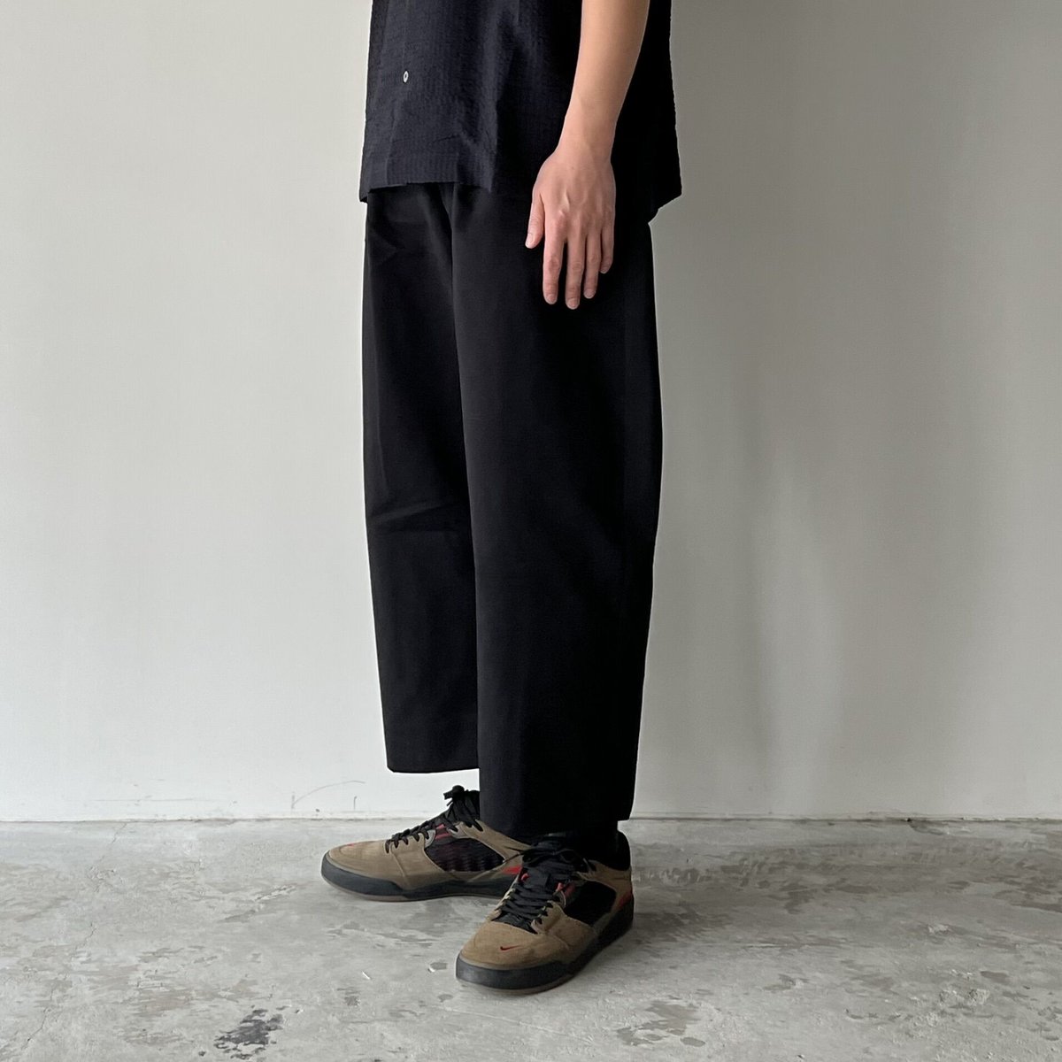 STUDIO NICHOLSON / SORTE - PEACHED COTTON TWILL