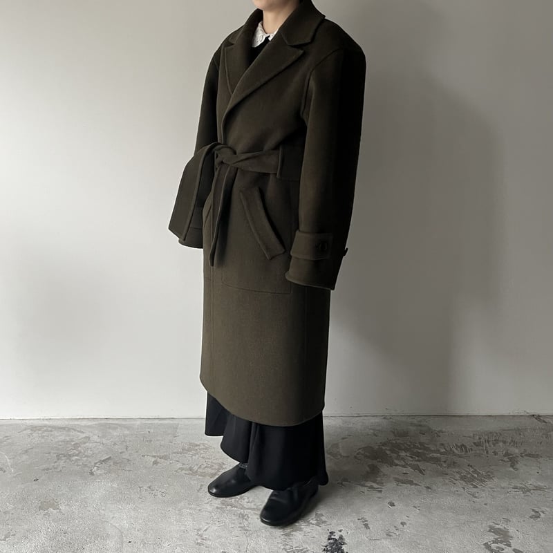 POSTELEGANT/Wool Rever Coat (Heather Moss) | TI...