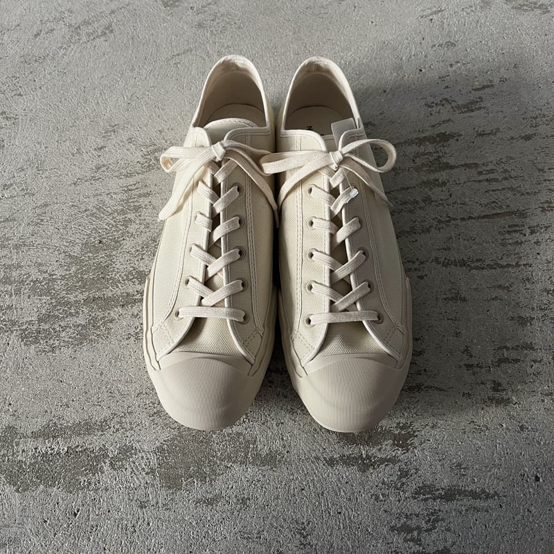 STUDIO NICHOLSON クリーム　M STUDIO NICHOLSON MERINO / Vulcanized Sole Canvas Shoes