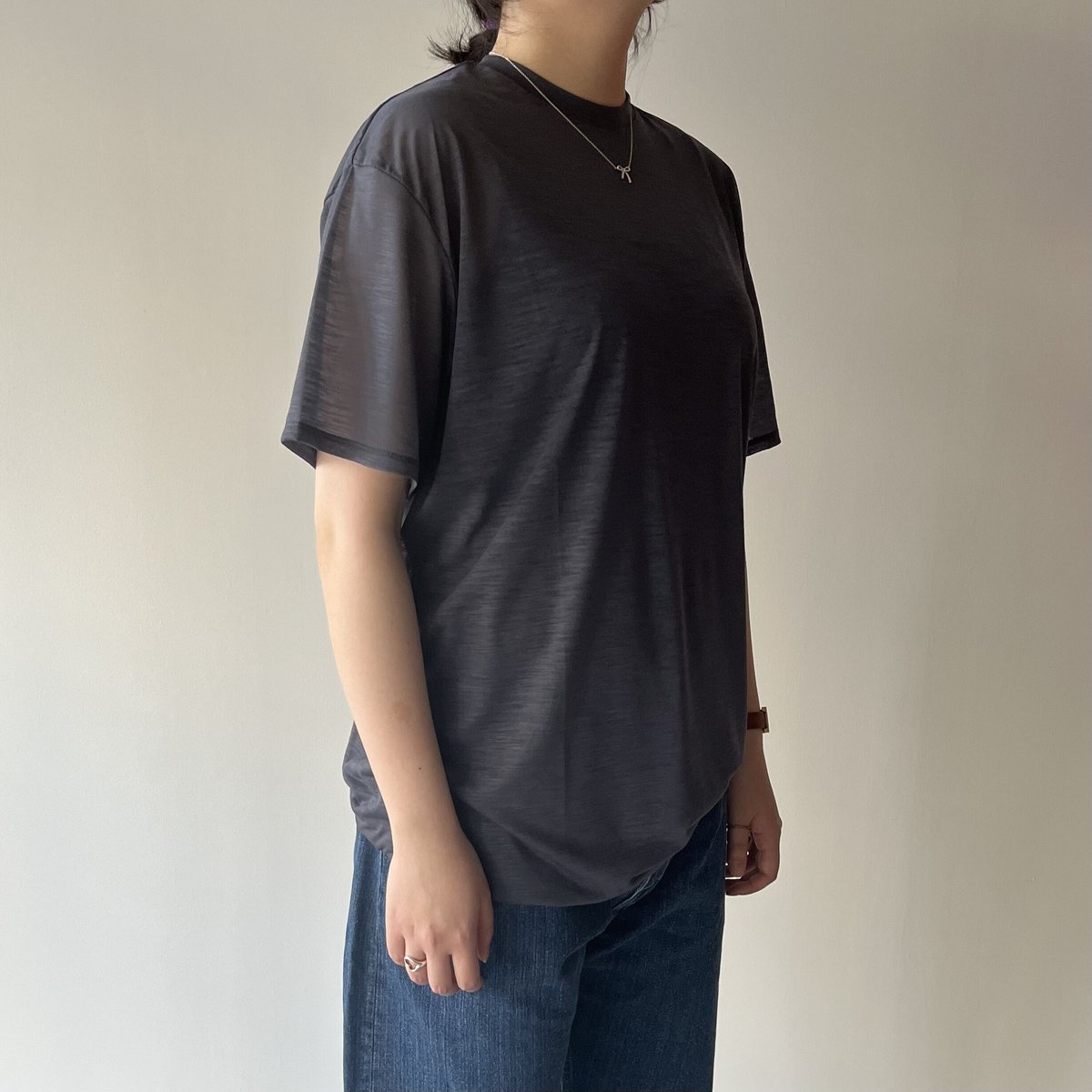 POSTELEGANT/FINE SUMMAR WOOL TEE | TIMELESS