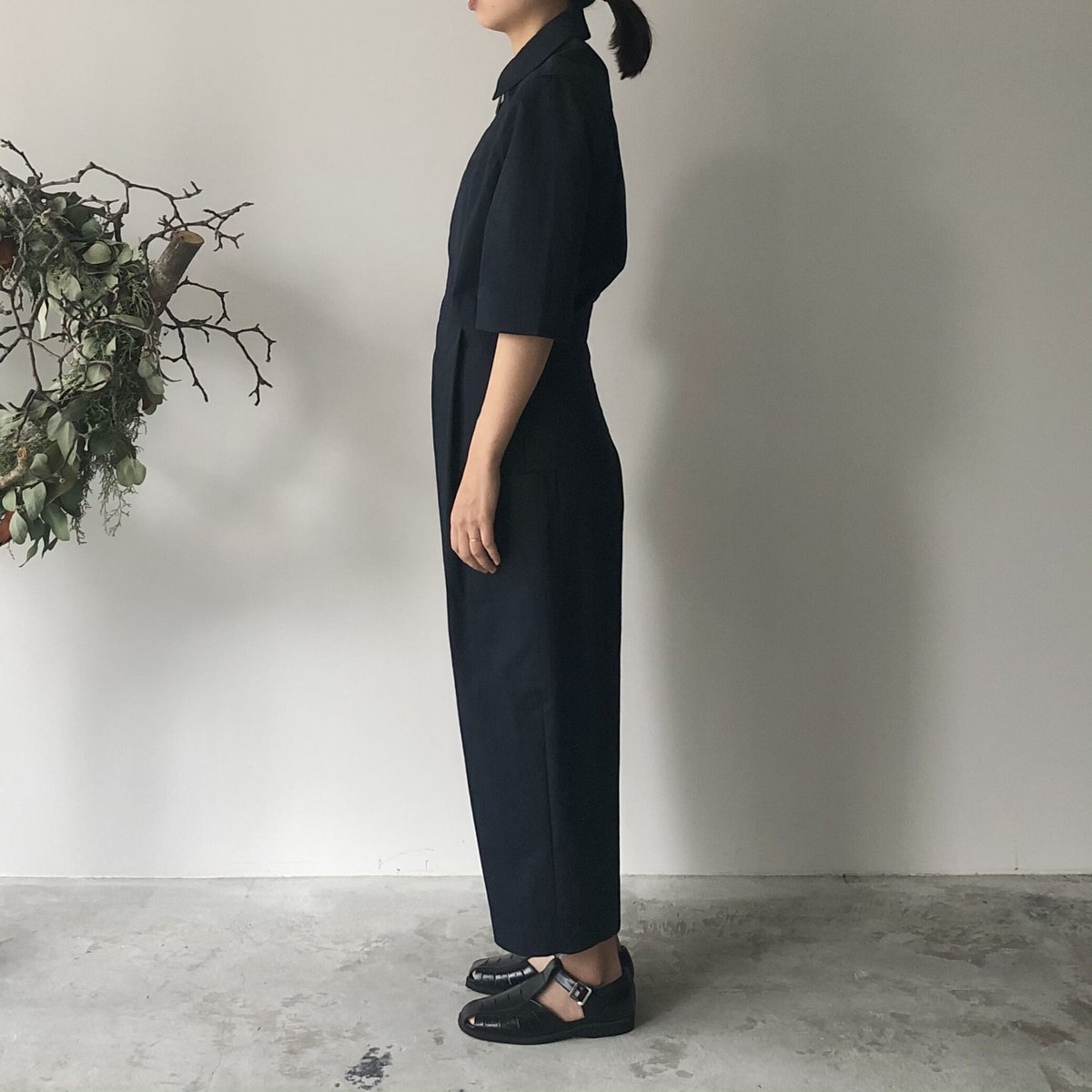 STUDIO NICHOLSON / WASHED COTTON POLY JUMPSUITS STUDIO NICHOLSON / WASHED COTTON POLY JUMPSUITS
