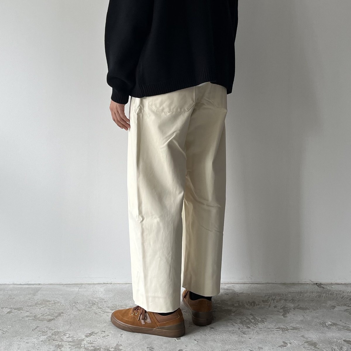 STUDIO NICHOLSON / SORTE - PEACHED COTTON TWILL STUDIO NICHOLSON / SORTE - PEACHED COTTON TWILL