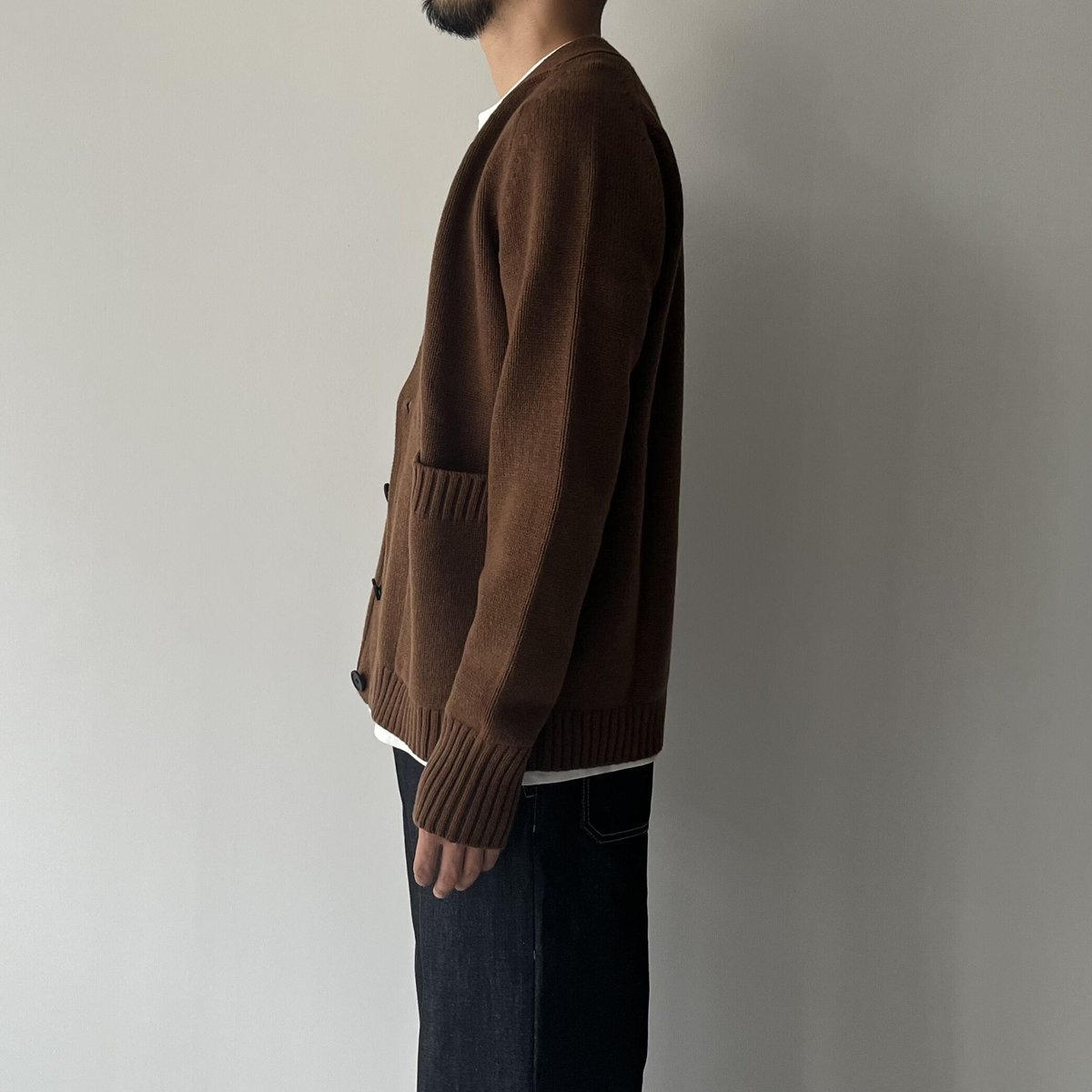 トップス STUDIO NICHOLSON ENGLISH LAMBS CARDIGAN トップス STUDIO NICHOLSON ENGLISH LAMBS CARDIGAN STUDIO