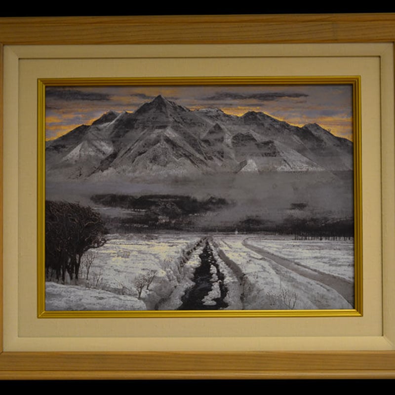 雪嶺    (曲子光男画伯) 複製画 [雪の斜里岳] | 後藤純男美術館