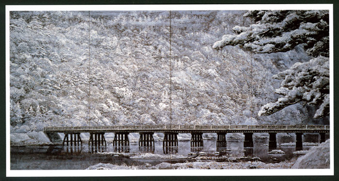 BENRIDO コロタイプポストカード 景雪の山嵐 BENRIDO 寡作 コロタイプポストカード 景雪の山嵐