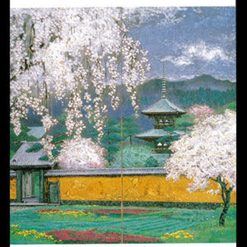 色紙 [塔映「花」] | 後藤純男美術館