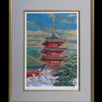 リトグラフ 春雪の大和 ・後藤 純夫 29 /100 部 サイン 落款有り8号 リトグラフ 春雪の大和 ・後藤 純夫 29 /100 部 サイン 落款有り
