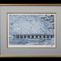 リトグラフ [大和の雪] 8号 第72回日本芸術院賞・恩賜賞受賞作品