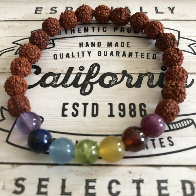 235　ルドラクシャブレスレット ルドラクシャのブレスレット 聖なる菩提樹の実 の通販