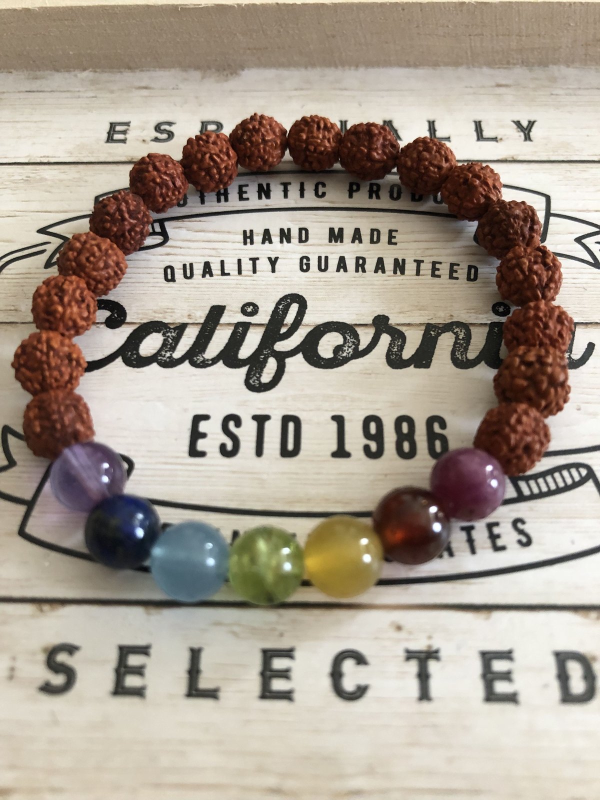 ルドラクシャ＊チャクラバランスブレスレット | STAR LEAVES