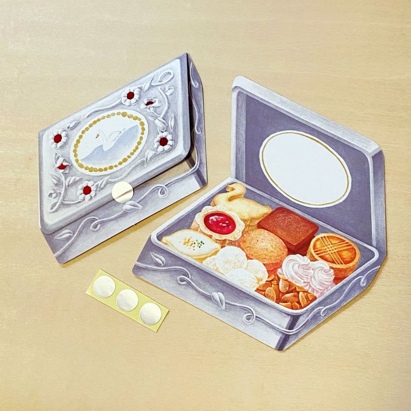 アラカル堂　眺めてときめく クッキー缶 フェリシモ クッキー缶カード | desicco