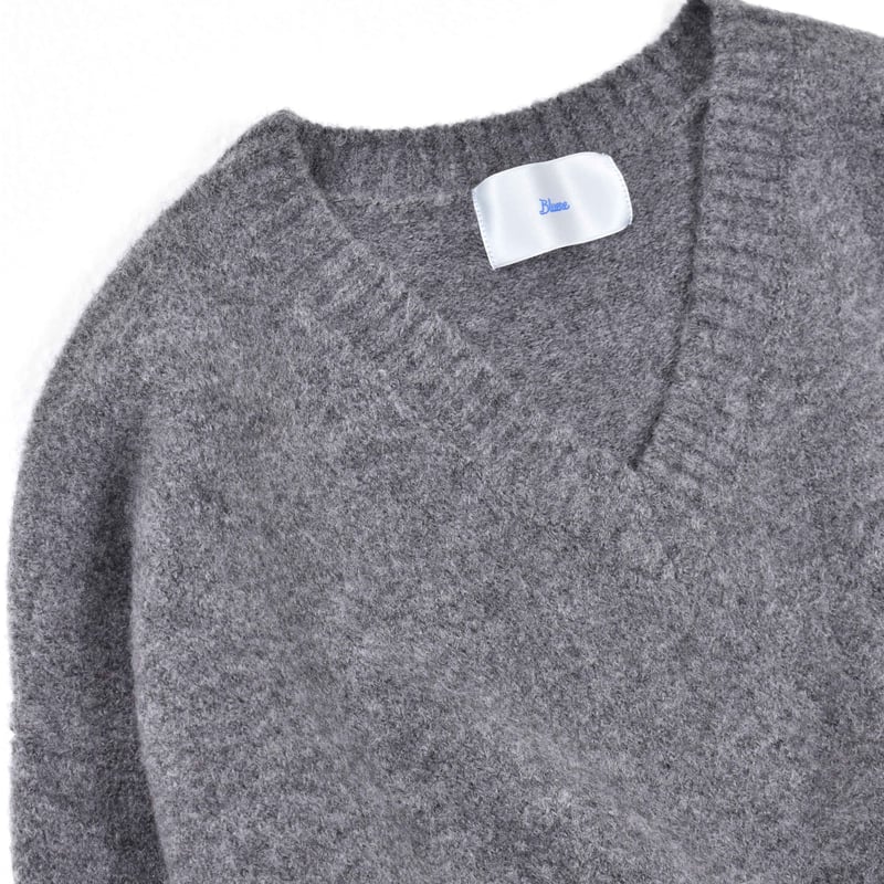 トップス v neck short border knit v neck short border knit