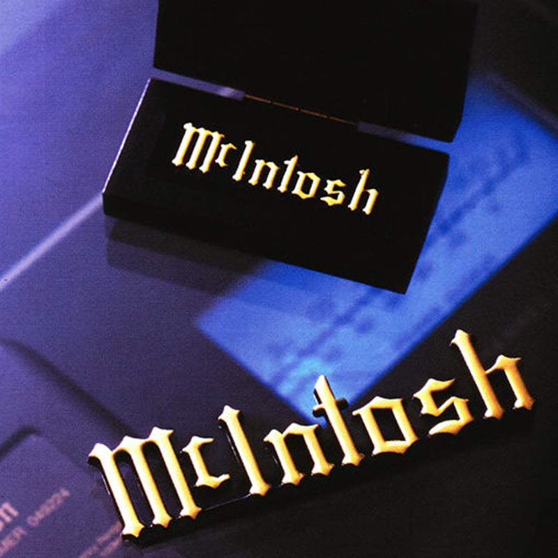 Mclntosh Car Audio オリジナルエンブレム 非売品　レア品 Mcintosh マッキントッシュ オリジナルエンブレム（小)W52mm MYG002 | T