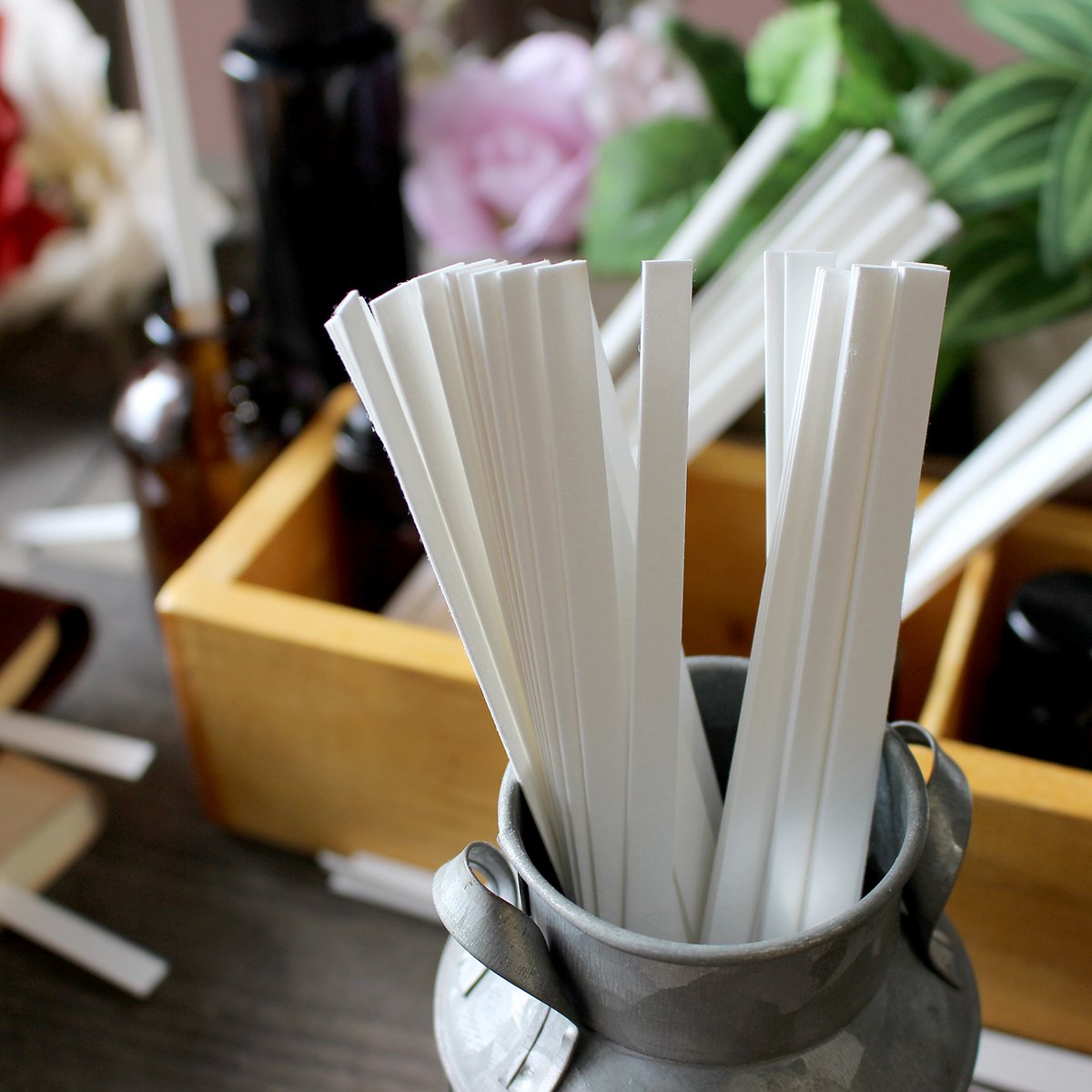 香料試験紙 約4000枚入り 0.32mm 5mm×150mm ムエット(香料試験紙・