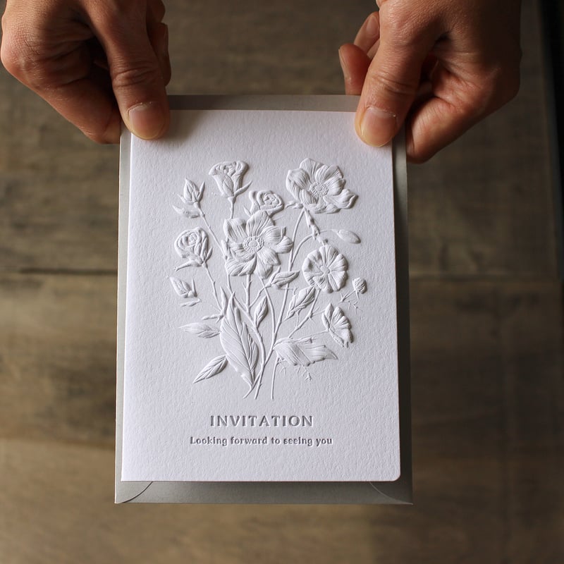 招待状 【封筒・中紙付】 INVITATION 104×146mm | bayletterpress