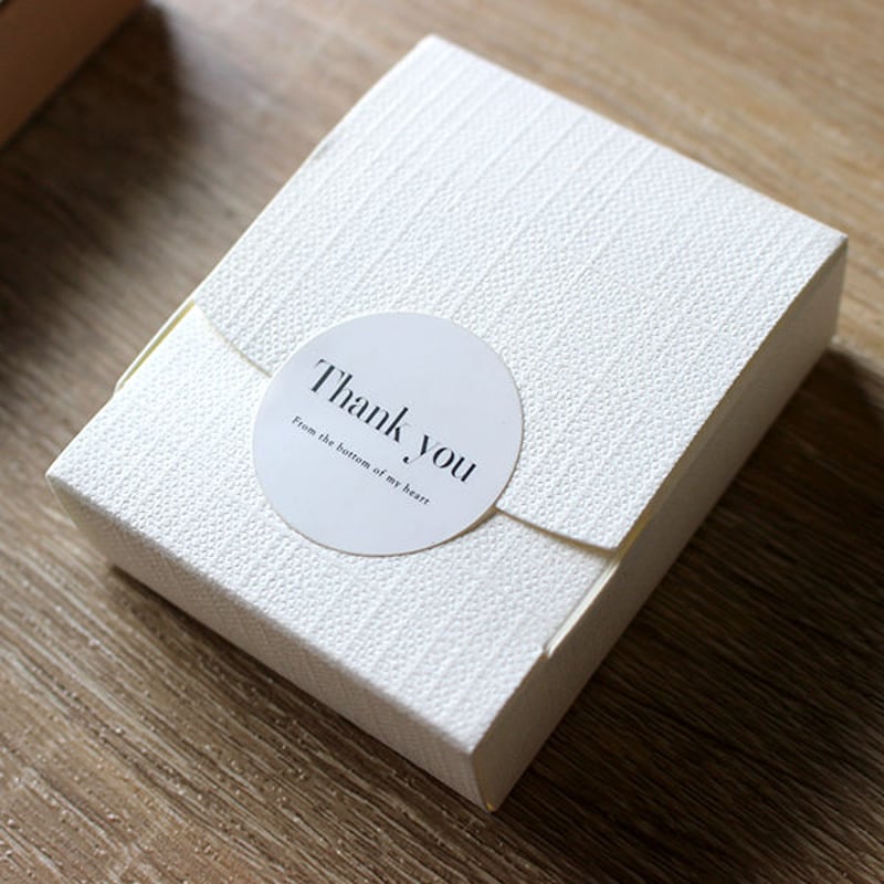 サンキューシール【54枚】※ホワイト | bayletterpress