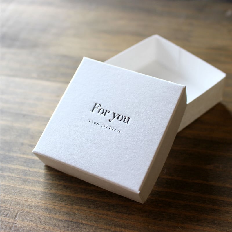 ギフトボックス（DIYフタ箱／無地・Thank you・For you）【5箱】 | bayl