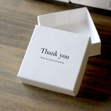 ギフトボックス（DIYフタ箱／無地・Thank you・For you）【5箱】