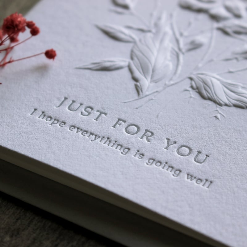 メッセージカード 【封筒・中紙付】 JUST FOR YOU 104×146mm | bayl