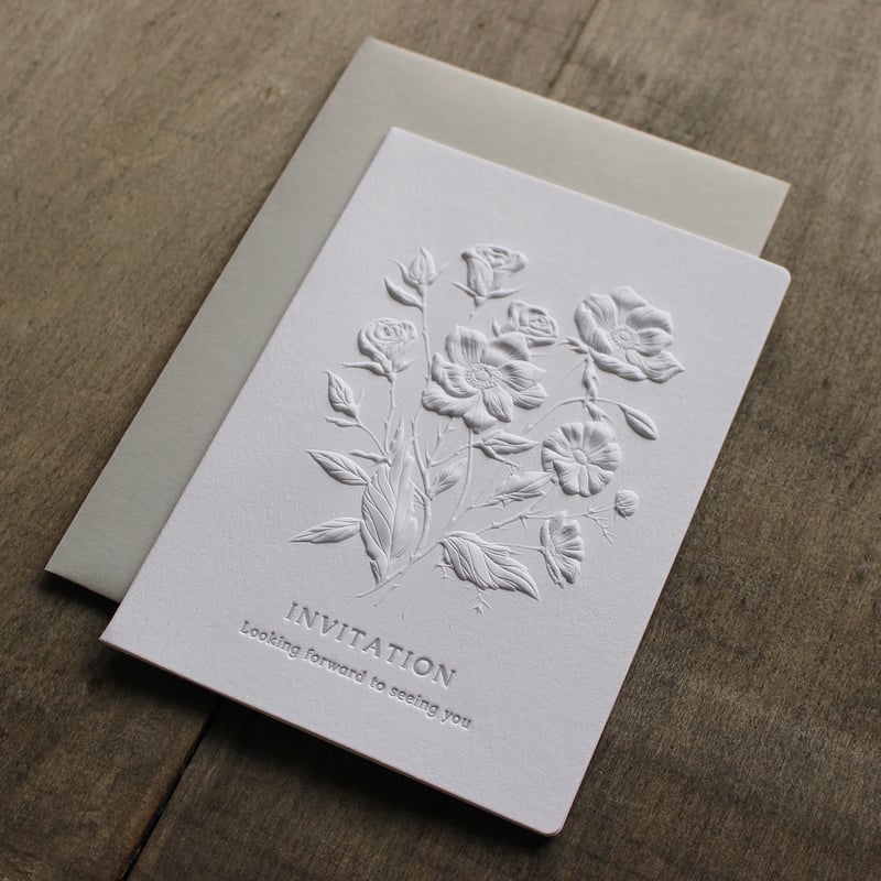 招待状 【封筒・中紙付】 INVITATION 104×146mm | bayletterpress
