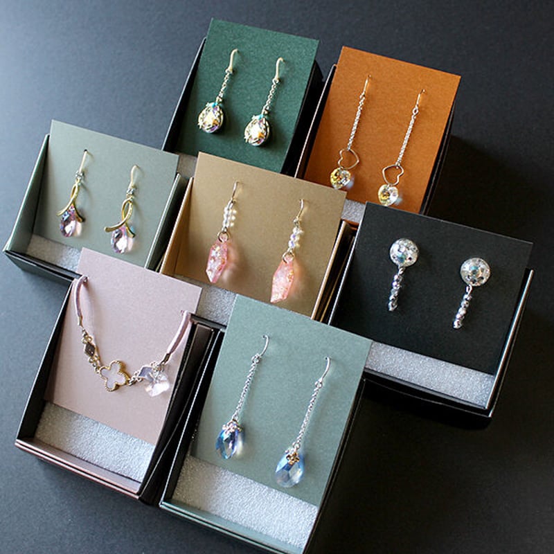 アクセサリー台紙☆20枚ペイズリー柄① アクセサリー台紙【30枚】71×59mm ※カラー無地 | bayletterpress