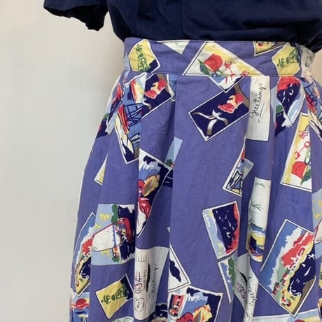 Letter Print Skirt