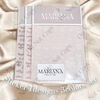 【限定価格】MARIANA Font sticker -3枚セット-