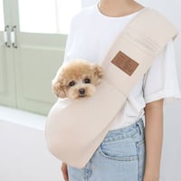 【ITSDOG】カンガルースリングバッグ〈ベーシック〉　ベージュ・Lサイズ