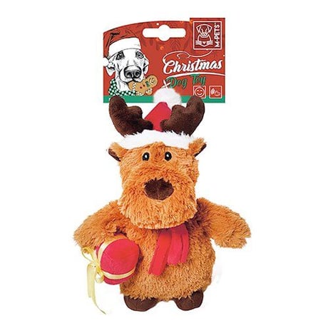 【M-PETS】エムペッツ　クリスマスドッグトイ　トナカイのルドルフ