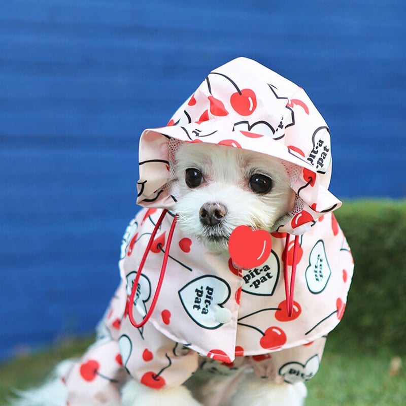 ドッグデプト　dogdept イージーレインコート　カッパ　フラワー　新品未使用 ドッグデプト dogdept イージーレインコート カッパ フラワー