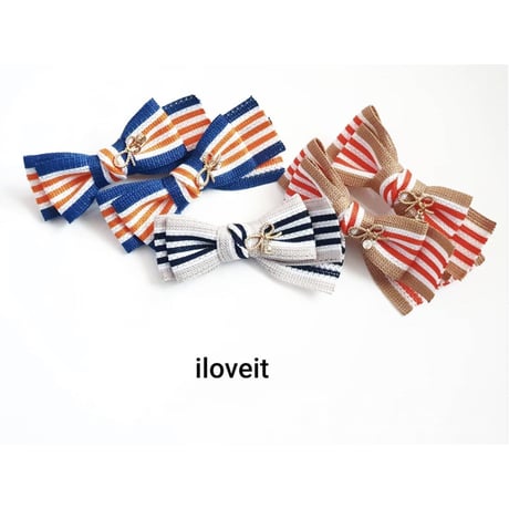 【iloveit】メロディストライプリボン