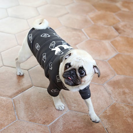 【ITSDOG】ミルクロゴTシャツ　チャコールグレー