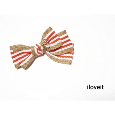 【iloveit】メロディストライプリボン