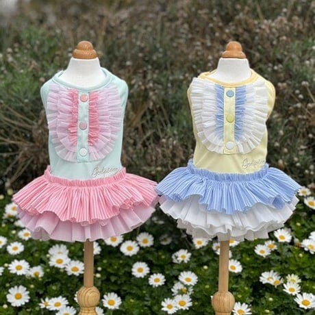 【GODPIVA】COOLパステルチュールワンピース　MINT