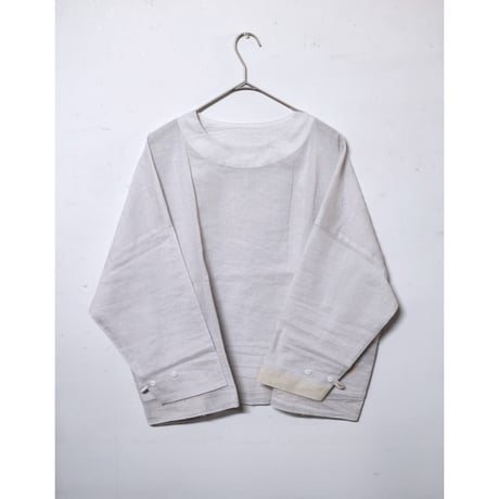 サリゲナク / ティッシュペーパー・Flat ２／２ Blouse -（強撚コットンラミーローン)