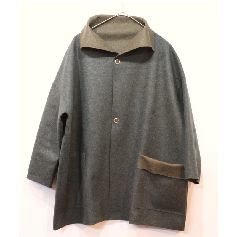 ヒムカシ / Washable! Reversible Mac Coat Duo | moth 