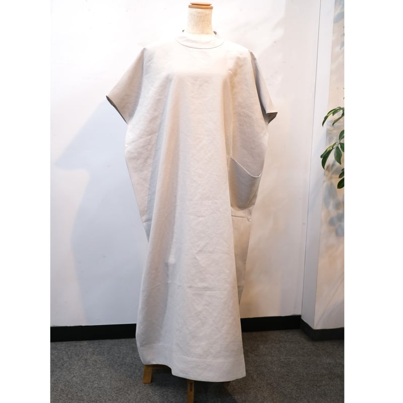 ヒムカシ(サリゲナク)スクエアフレンチチュニック ヒムカシ / square french tunic (偽リネン / 軽量軽撥水ポリエステル)