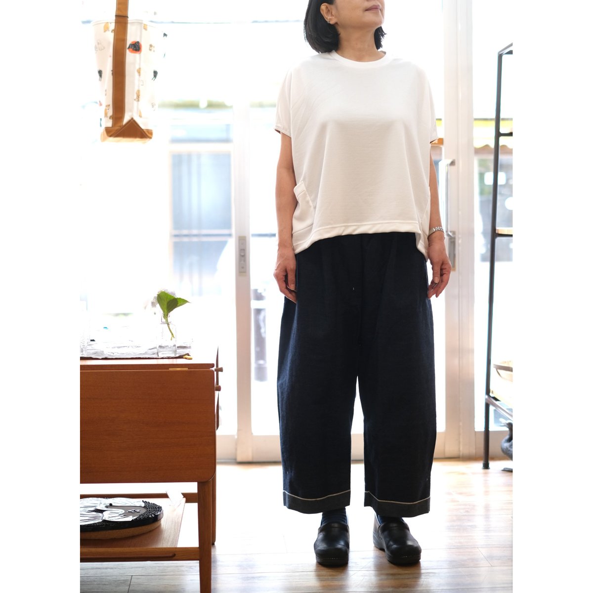 ヒムカシ / 耳鳴! easy ju-do salong pants (ワーカーズ解撚 ヒムカシ / 耳鳴! easy ju-do salong pants (ワーカーズ解撚