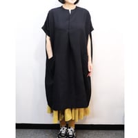 最終価格です！ヒムカシ(現サリゲナク)　チュニック/リネンTシャツ サリゲナク（ヒムカシ）/ Square French Tunic-（もっと偽リネン