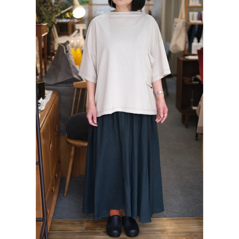 トップス Sarigenaku Rum Neck Daidarabo Tee サリゲナク / Rum Neck Daidarabo Tee -（POLARTEC Delta