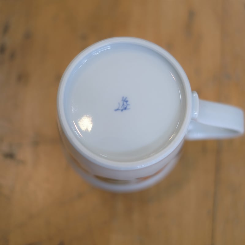 徳永遊心/色絵花繋ぎ マグカップ | mother duck ONLINE STORE