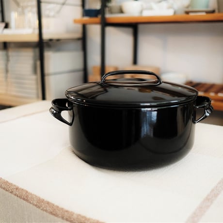野田琺瑯 / NOMAKU キャセロール24cm (ブラック) | mother duck