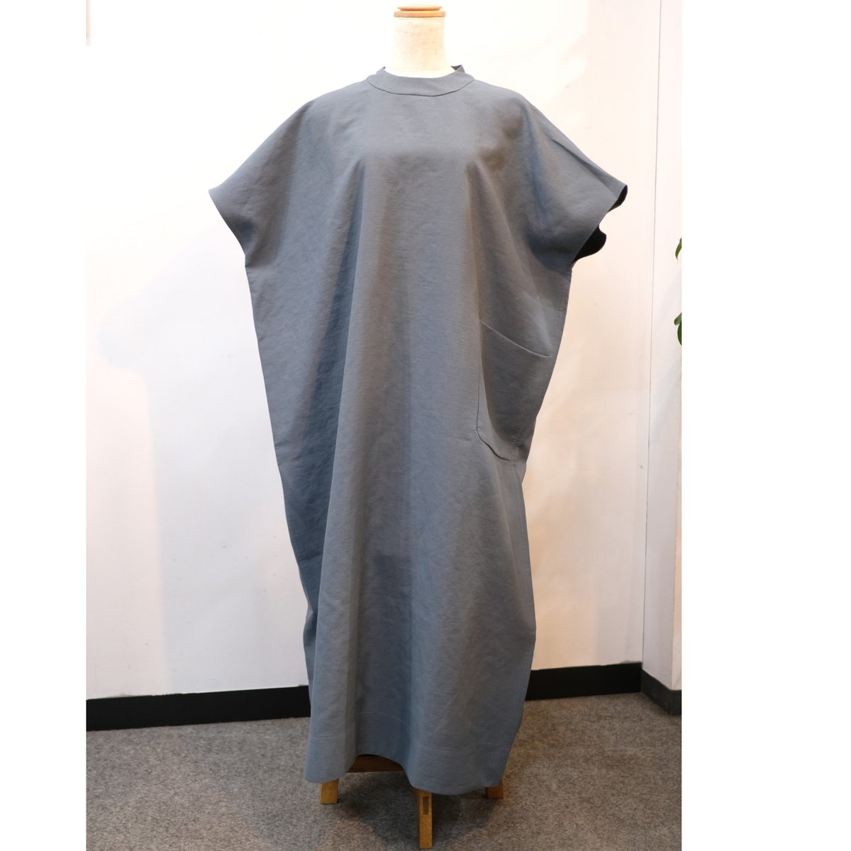 ヒムカシ / square french tunic (偽リネン / 軽量軽撥水ポリエステル)