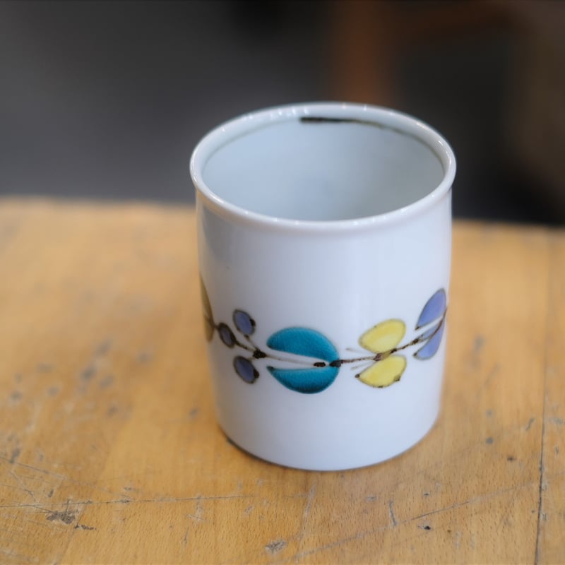 徳永遊心/色絵花繋ぎ マグカップ | mother duck ONLINE STORE