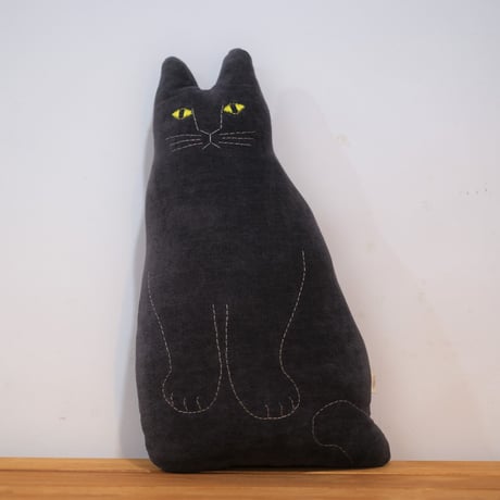トモタケ / 動物クッション (animal cushion) / 黒ネコ"ネロ" (black cat "nero")